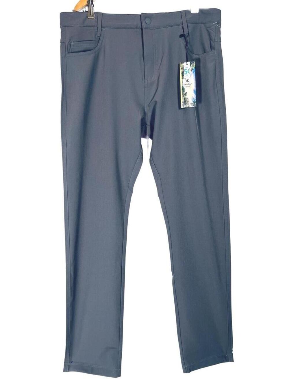 Kyodan Golf Men's Gray Performance Golf Pants Size 34 NWT